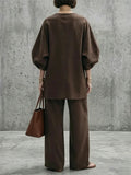 Women's Simple Oversized Cotton-linen Suit