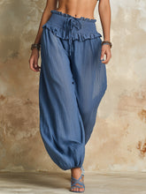 Women's Comfortable Art Casual Elastic Waist Stylish Cotton Linen Pants
