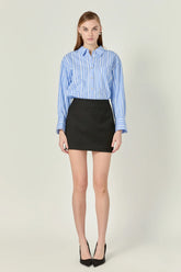 Twill Mini Skirt