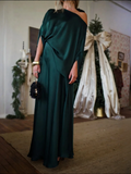 Convertible Draped Top & A-Line Maxi Skirt Set