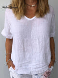 Women's Cotton & LinenCasual Top