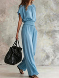 Women's Solid-color Elegant Waist-cinching Chiffon Maxi Dress