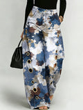 Colorful Speckle Decorative Pattern Women's Casual Denim Pants