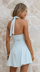 Novella Mini Dress - Blue