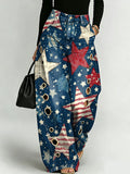 American Star Decorative Pattern Women's Casual Cotton Denim Pants