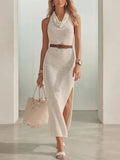 Women's Lazy Style Knitted Dress