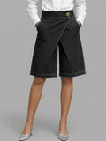 Women's High-waisted Casual Loose Denim Shorts