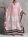Comfortable, Stylish, And Extra-long Dress With Artistic Print