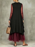Stylish, Flowy Mesh Dress