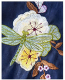 Casual Embroidered Linen And Cotton Sleeveless Top