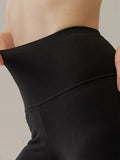 Women Winter Warm Pure Color High-Waist Leggings