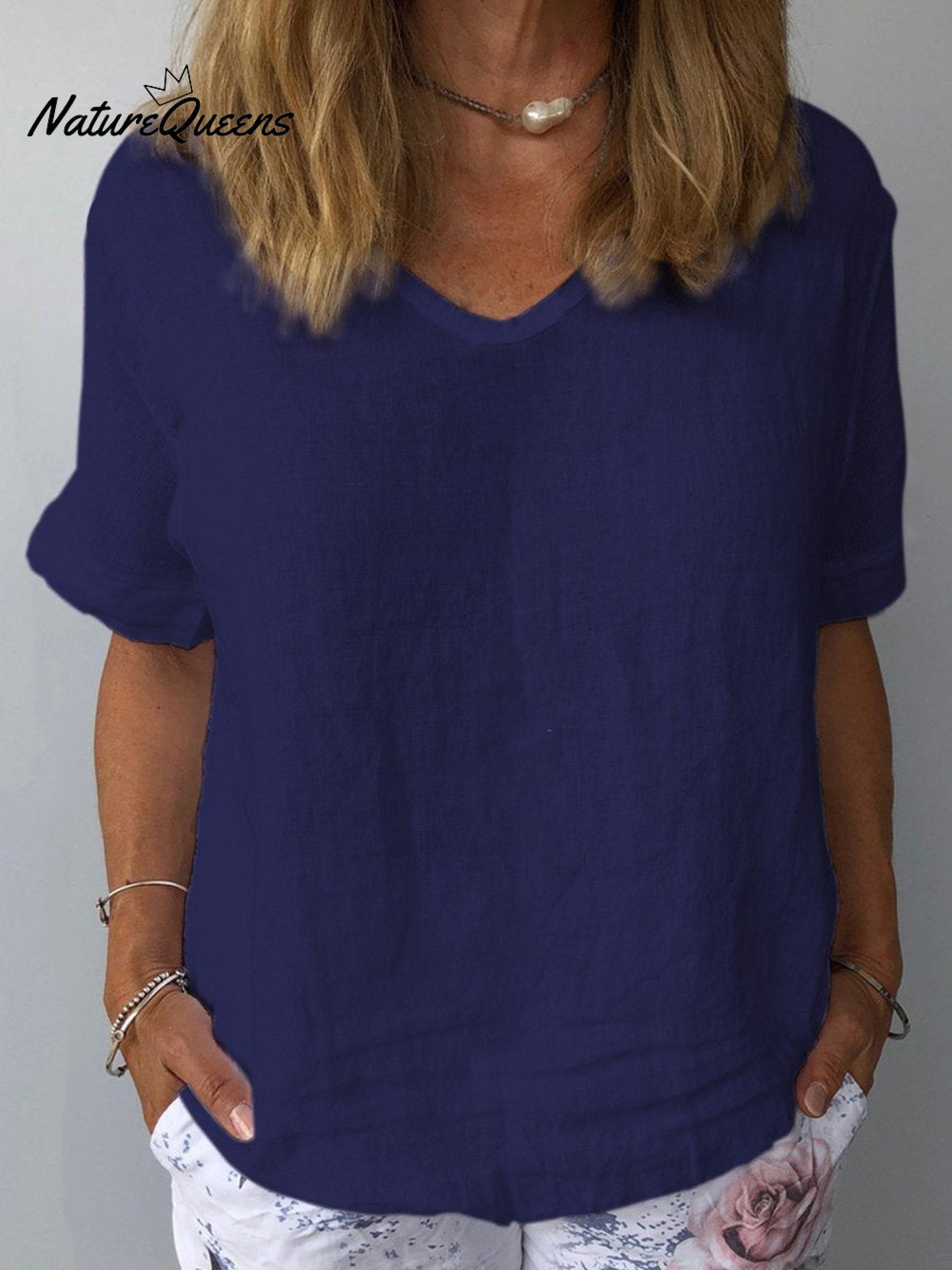 Women's Cotton & LinenCasual Top