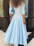 Women's Fashion Art Casual Stylish Long Sleeve Comfortable Shirt Dress