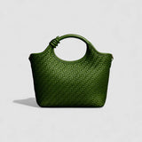Verdant Weave Handbag in Vegan Leather
