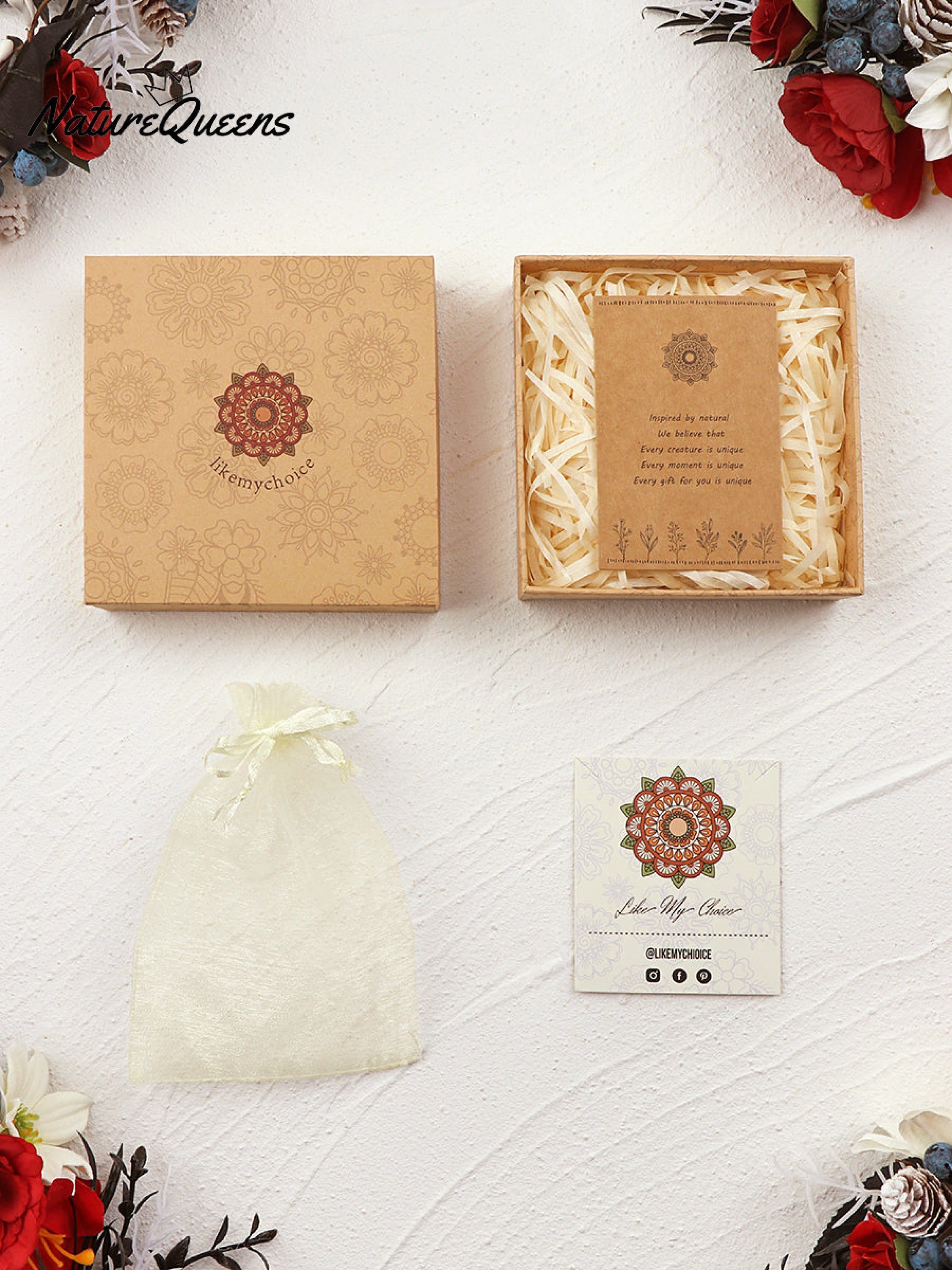 Pressed Flower Earrings - Garden Party