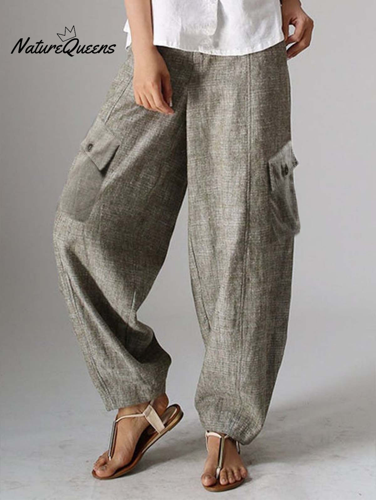 Fashion With Pockets Straight Leg Cargo Pants