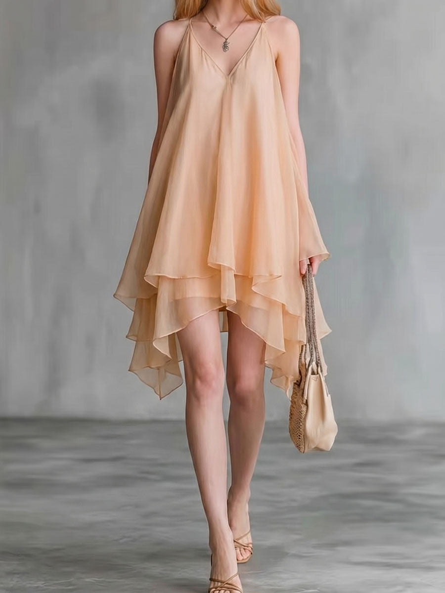 Women's Sleeveless Chiffon Slip Dress