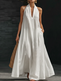 Minimalist And Elegant Maxi Dress - Cozy Everyday Wear