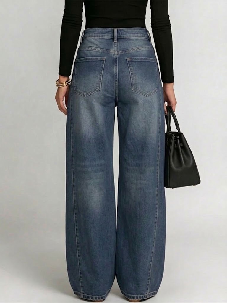 Women's RetroArt Print Casual & Stylish Distressed Jeans